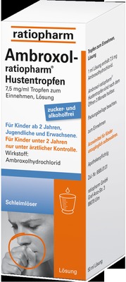 Ambroxol-ratiopharm Hustentropfen 100 ml Tropfen zum Einnehmen