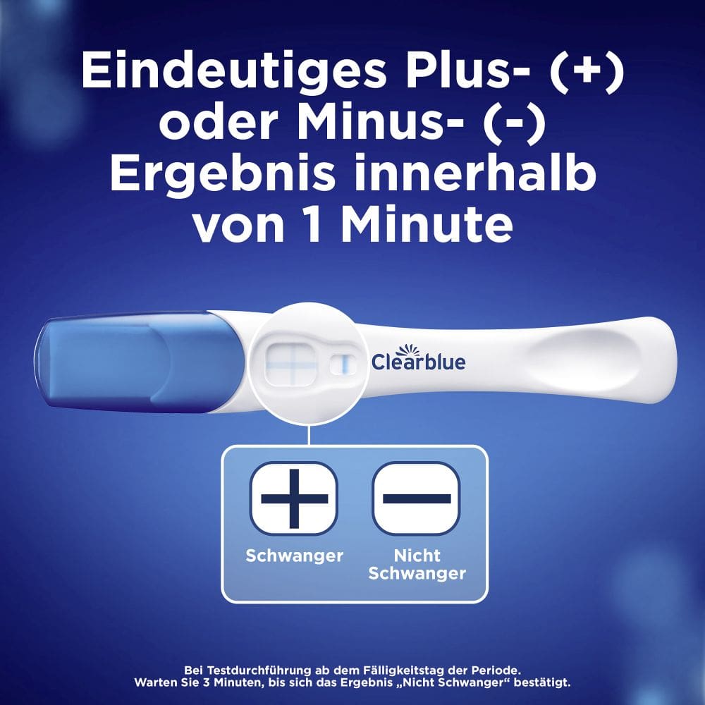 Clearblue Schwangerschaftstest schnelle Erkennung 1 St Test