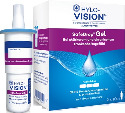 HYLO-VISION SafeDrop Gel 2X10 ml Augentropfen