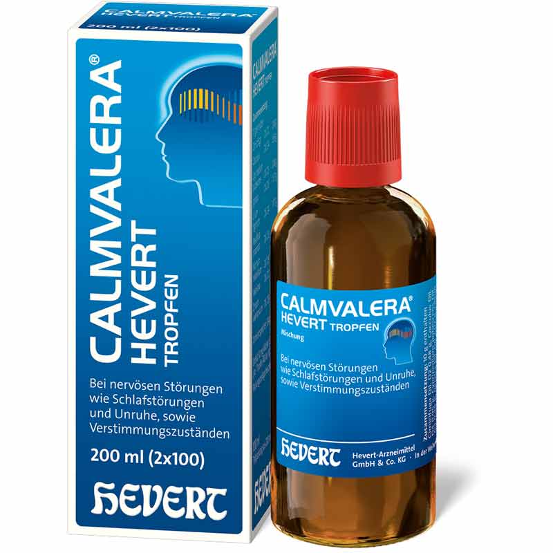 CALMVALERA TROPFEN HEVERT - Bei nervöser Unruhe und Schlafstörungen 200 ml Tropfen