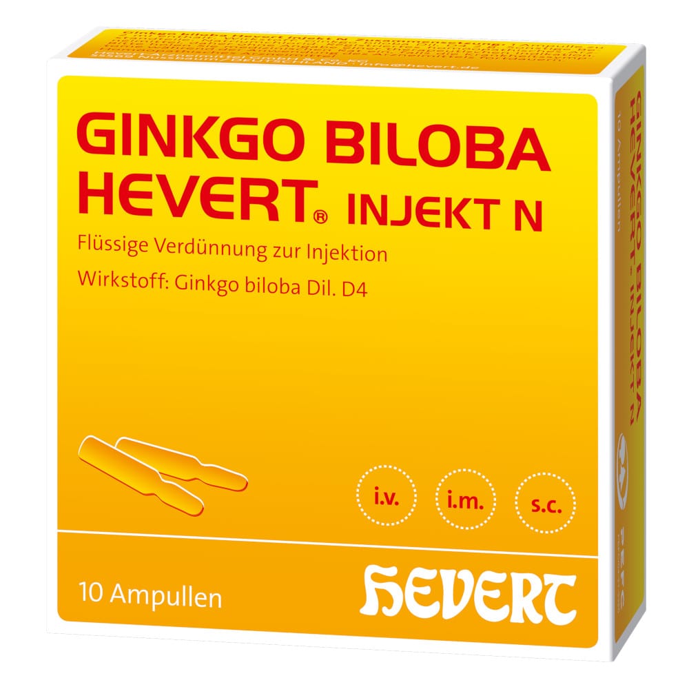 GINKGO BILOBA HEVERT INJEKT N 10 St Ampullen