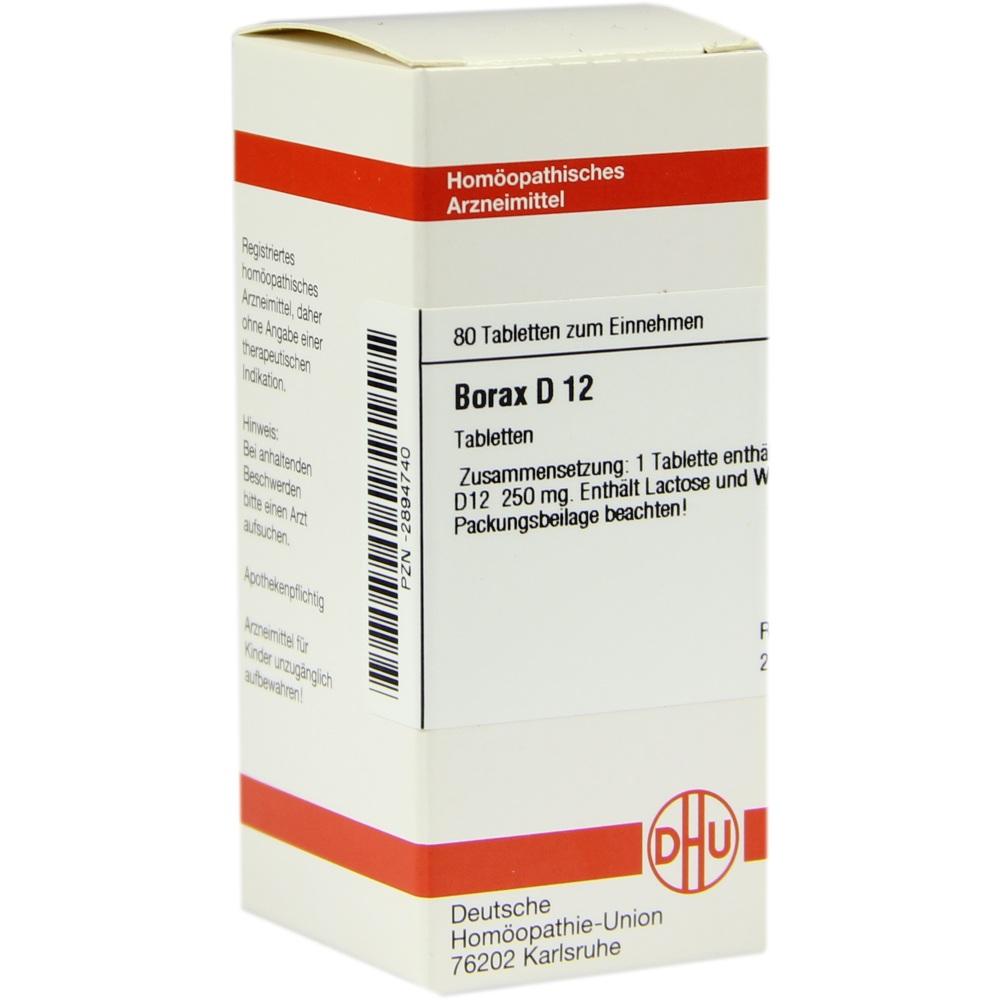 BORAX D 12 Tabletten 80 St Tabletten