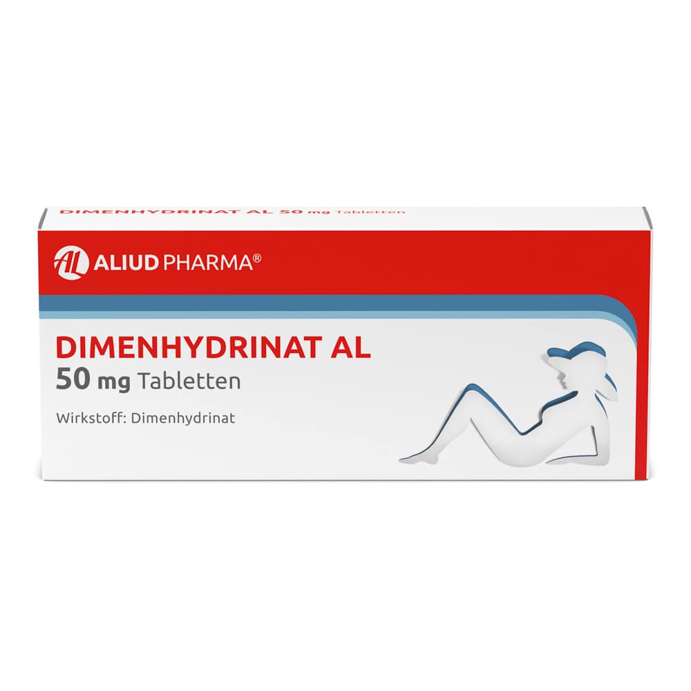 Dimenhydrinat AL 50 mg Tabletten bei Übelkeit und Erbrechen und Schwindel