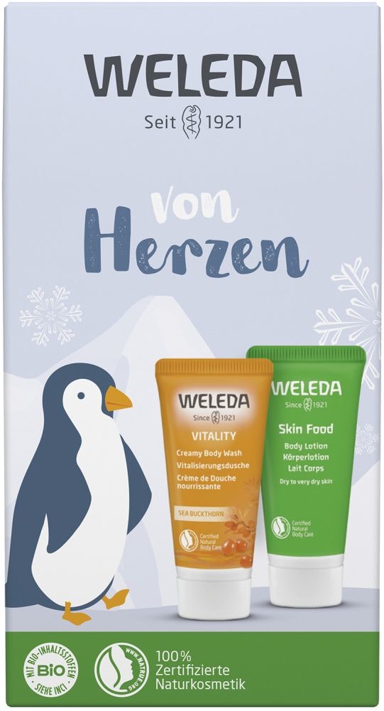 WELEDA von Herzen Mini Geschenkset Sanddorn & Skin Food 40 ml