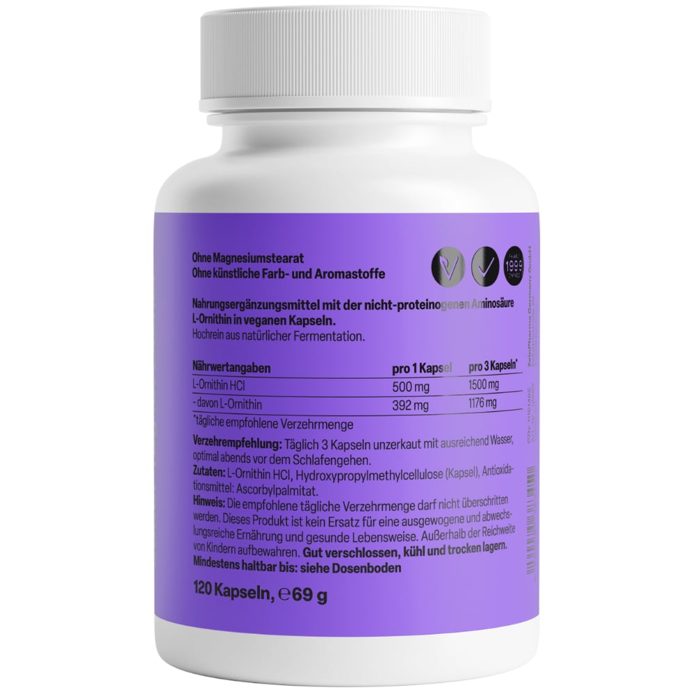 Zein Pharma L-Ornithin 500mg 120 St Kapseln