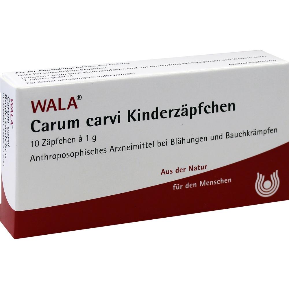 WALA Carum carvi Kinderzäpfchen 10X1 g Kinder-Suppositorien