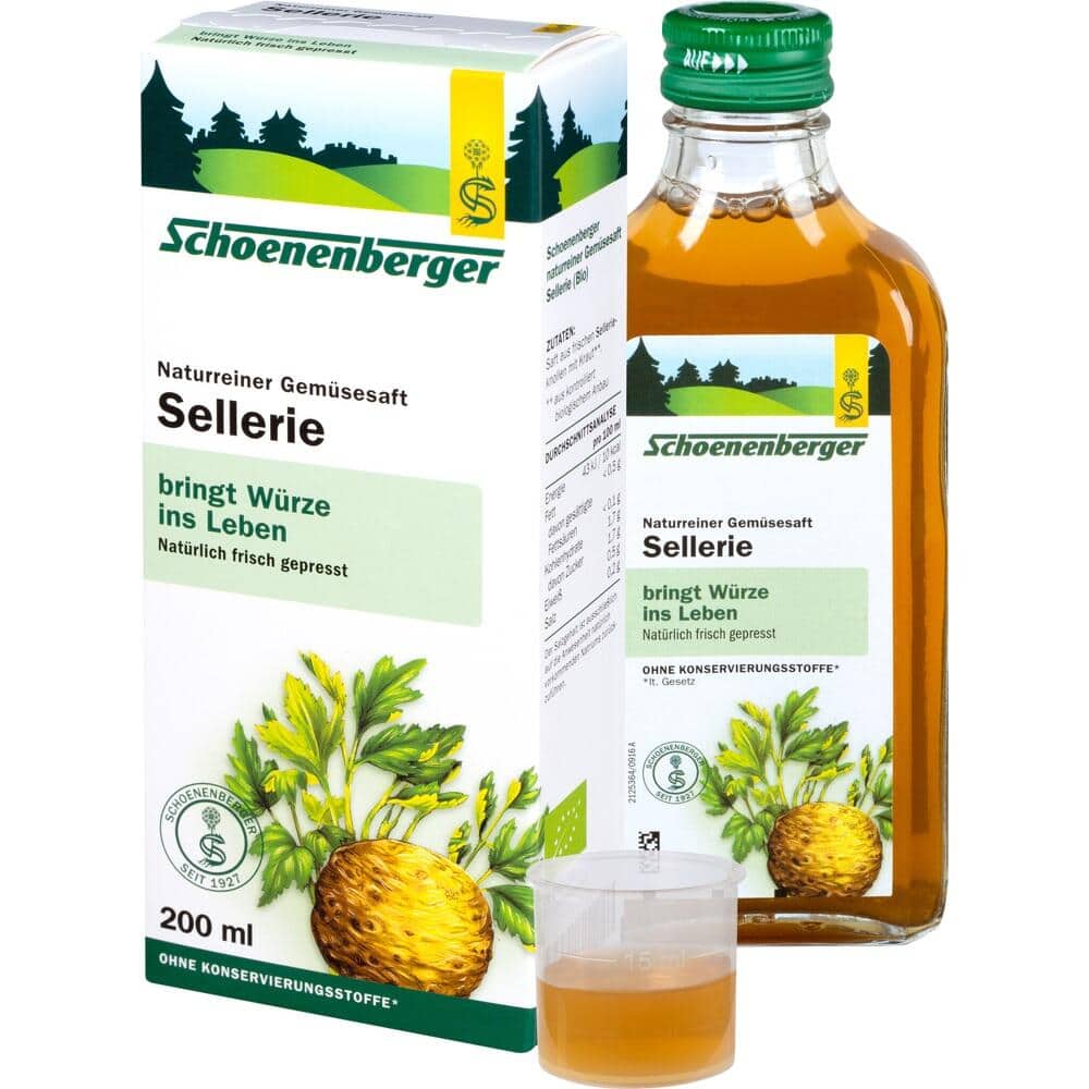 Schoenenberger Naturreiner Gemüsesaft Sellerie 200 ml Saft