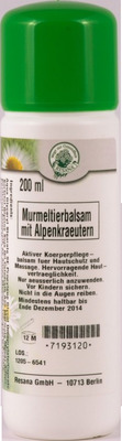 MURMELTIER BALSAM mit Alpenkräutern 200 ml Balsam