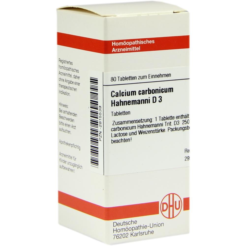 CALCIUM CARBONICUM Hahnemanni D 3  80 St Tabletten