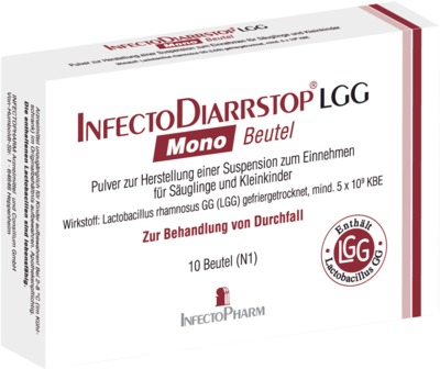 INFECTODIARRSTOP LGG Mono Beutel 10 St Pulver zur Herstellung einer Suspension zum Einnehmen