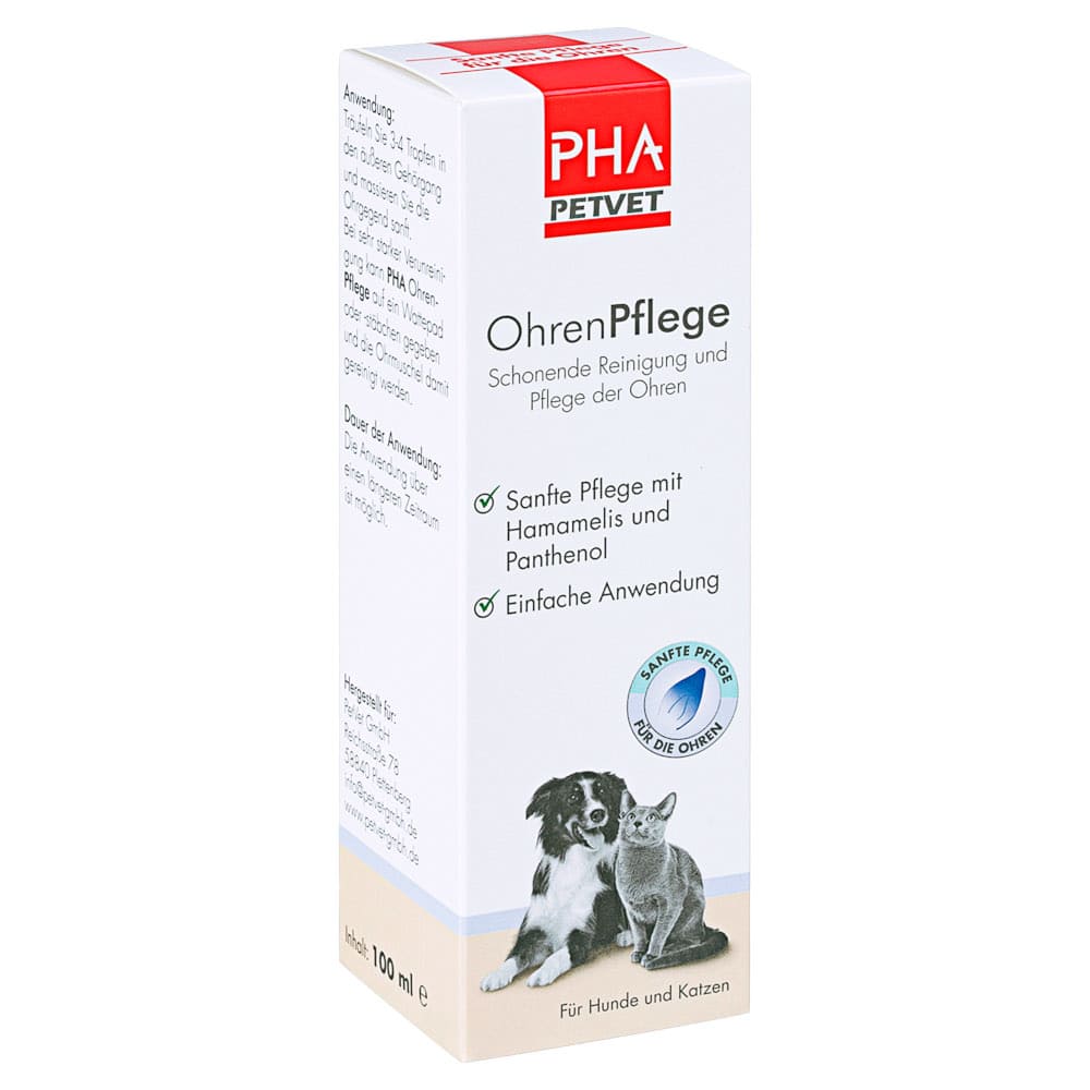 PHA OhrenPflege Tropfen für Hunde 100 ml Tropfen