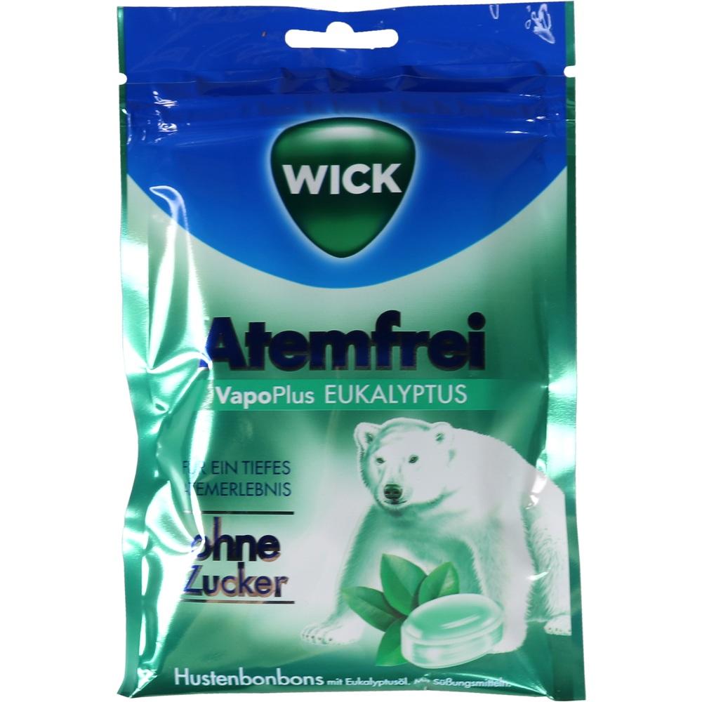 WICK Atemfrei VapoPlus EUKALYPTUS Bonbons ohne Zucker 72 g Bonbons