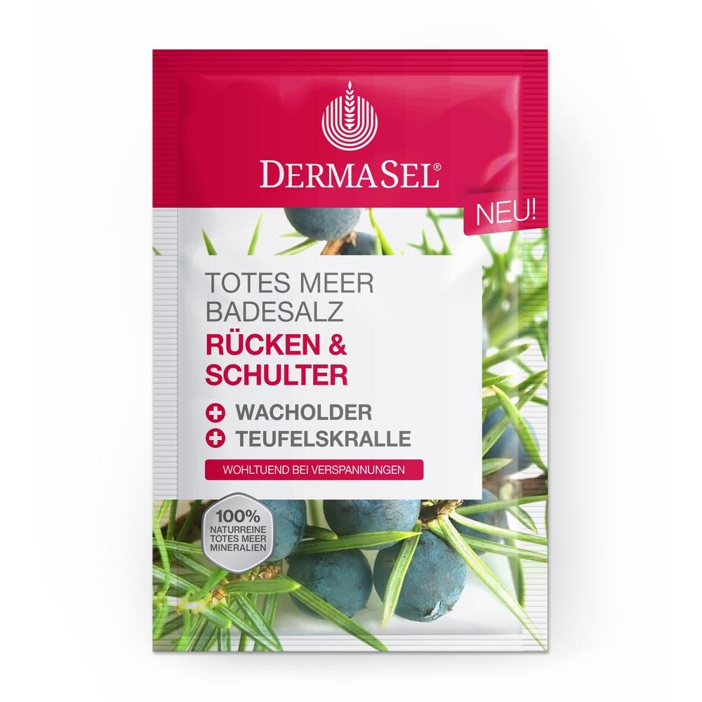 DERMASEL Totes Meer Badesalz Rücken & Schulter 80 g Bad