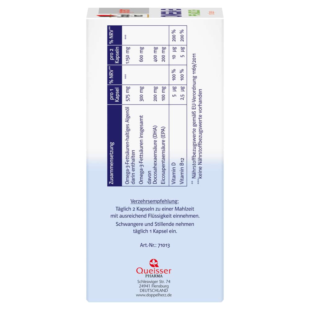 Doppelherz system OMEGA-3 PFLANZLICH 120 St Kapseln