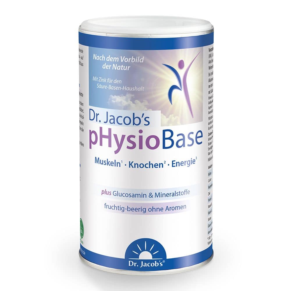 Dr. Jacob&#039;s pHysioBase Basen-Citrat-Basenpulver + Glucosamin