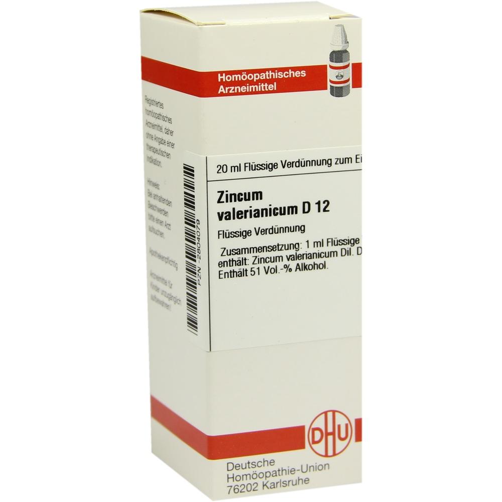 ZINCUM VALERIANICUM D 12 Dilution 20 ml Dilution