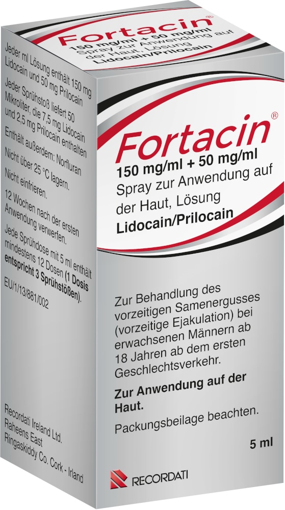 Fortacin 150 mg/ml + 50 mg/ml 5 ml Spray