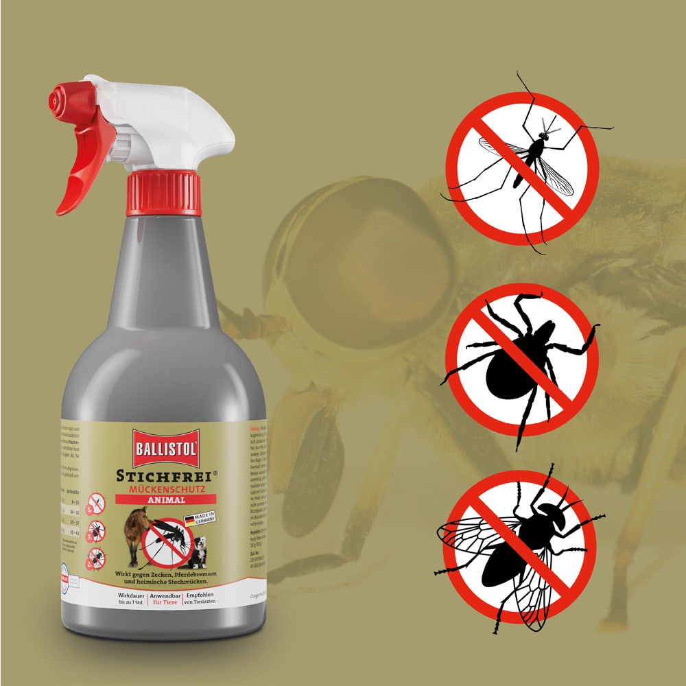 BALLISTOL STICHFREI Mückenschutz für Tiere 750 ml Spray
