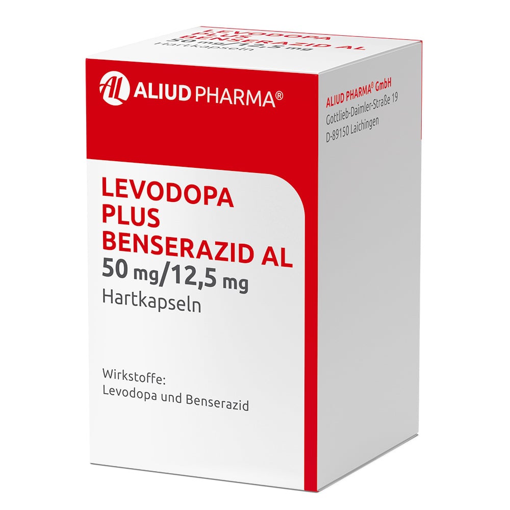 Levodopa plus Benserazid AL 50mg/12,5mg 100 St Hartkapseln