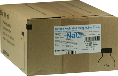 KOCHSALZLÖSUNG 0,9% Glasfl. 20X100 ml Infusionslösung
