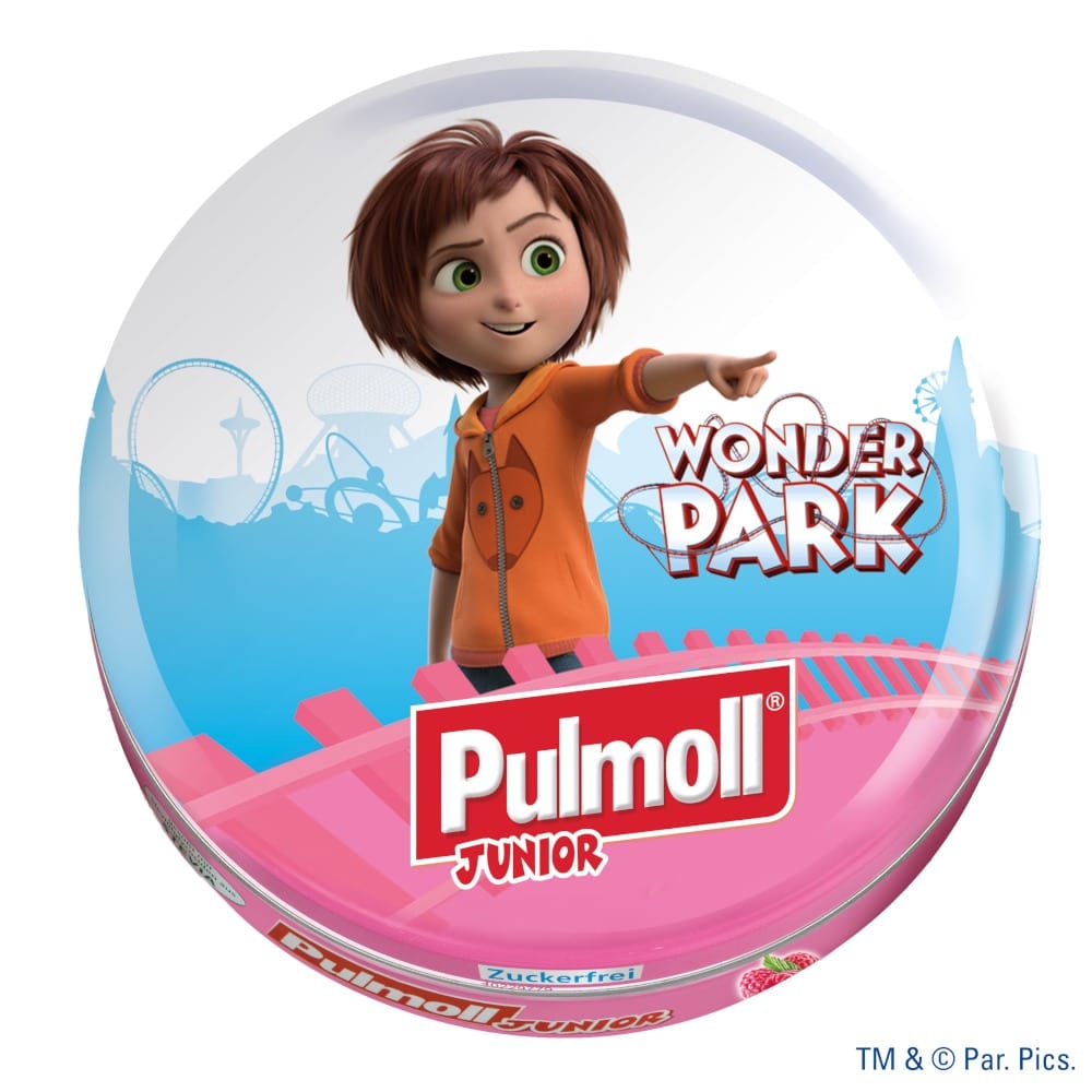 PULMOLL Junior Himbeer mit Echinacea ohne Zucker Bonbons 50 g Bonbons