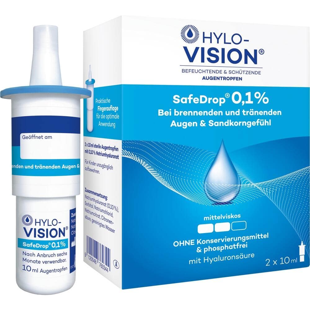 HYLO-VISION SafeDrop 0,1%  2X10 ml Augentropfen
