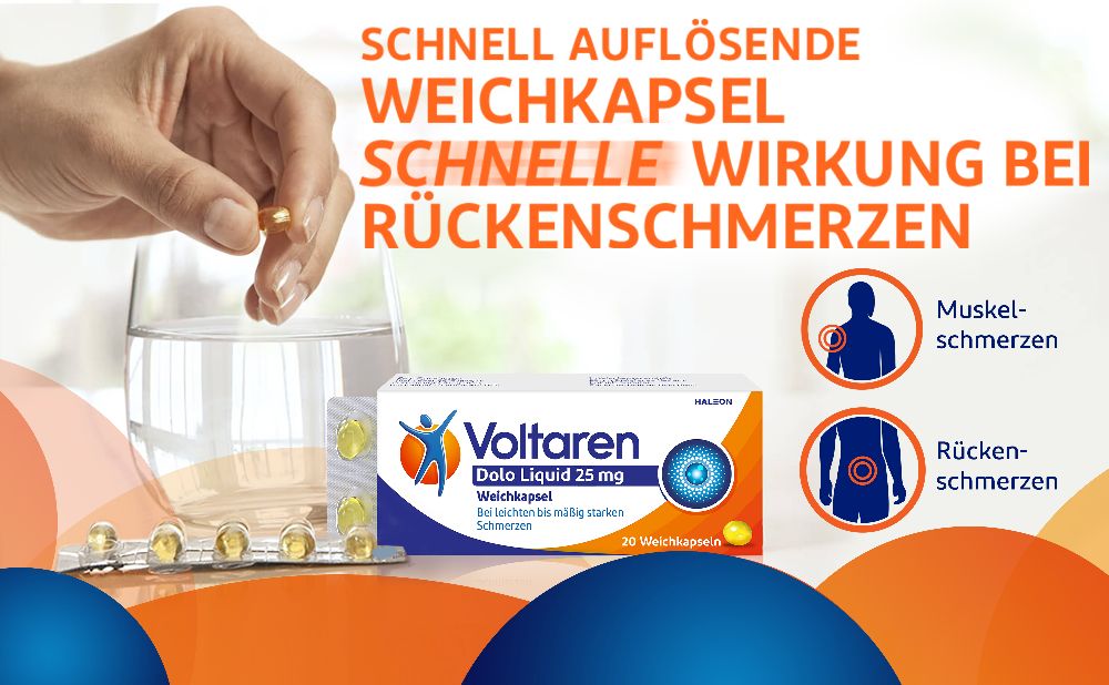 Voltaren Dolo Liquid 25 mg  20 St Weichkapseln