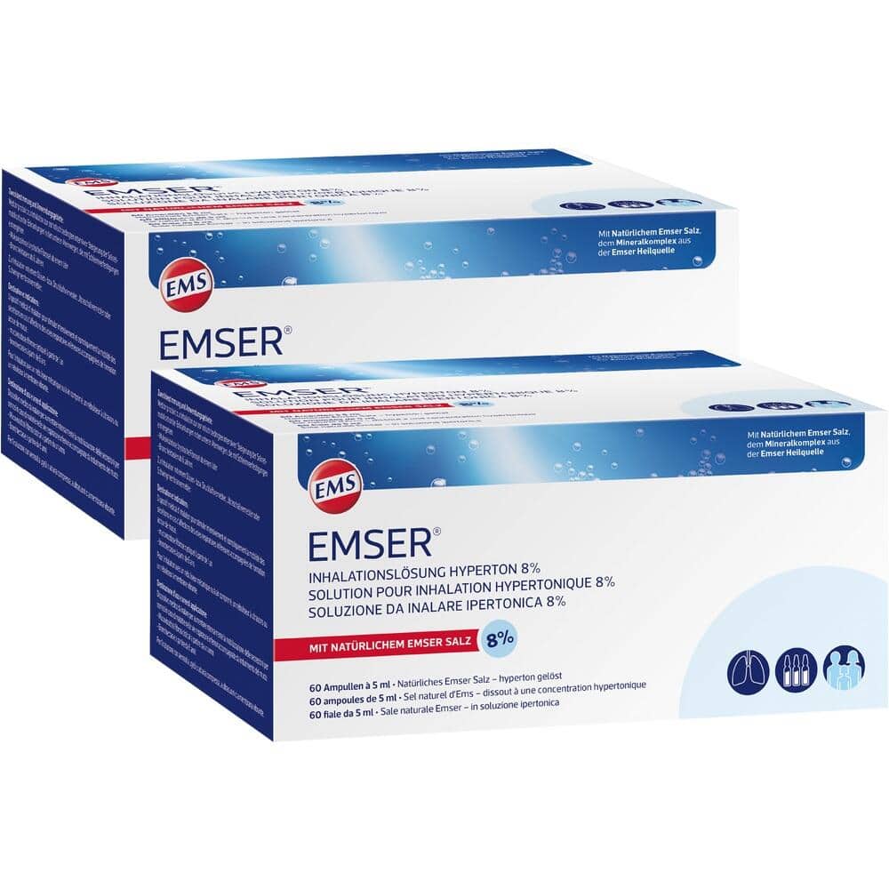 EMSER Inhalationslösung Hyperton 8% 120X5 ml Inhalationsampullen