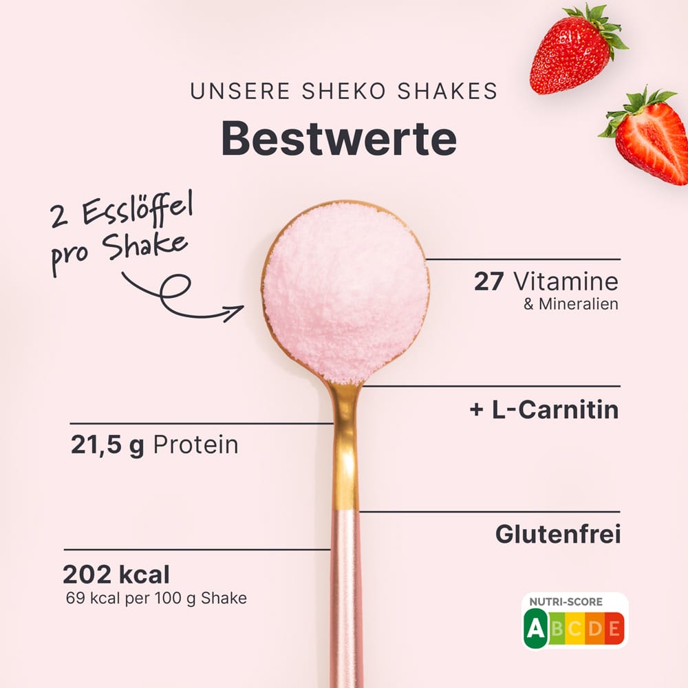 SHEKO STRAWBERRY 450 g Pulver