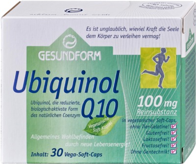 Gesundform Ubiquinol Q10 100 Mg Vega-soft-caps 30 St Kapseln