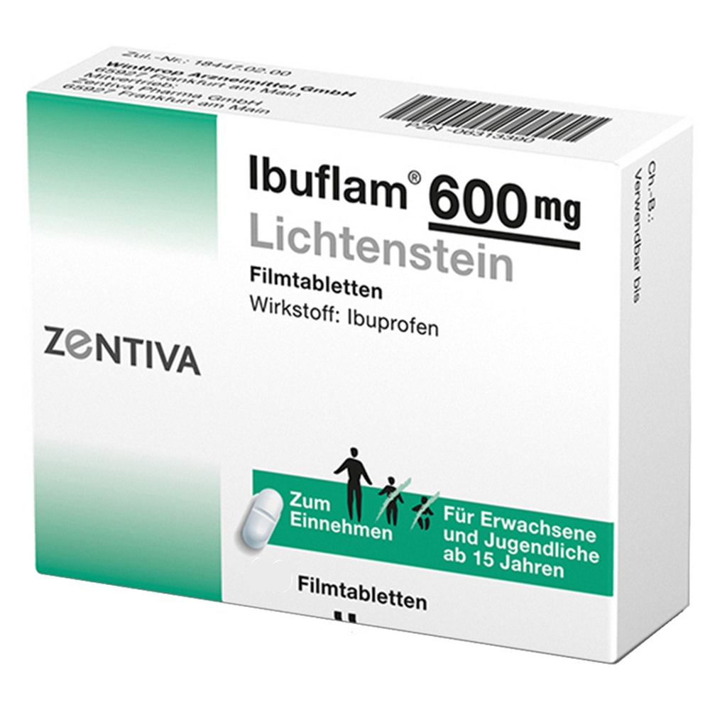 Ibuflam 600 mg Lichtenstein 10 St Filmtabletten