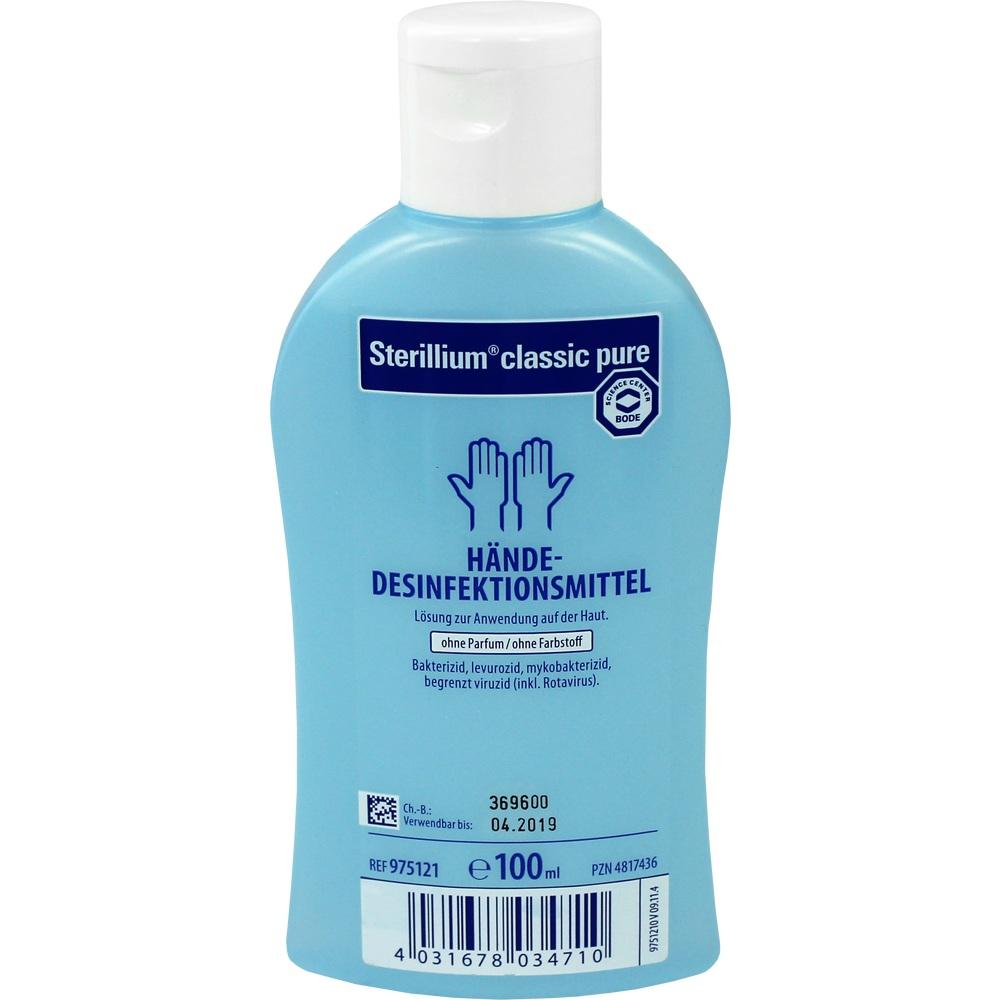 Sterillium classic pure Hände-Desinfektionsmittel 100 ml Lösung
