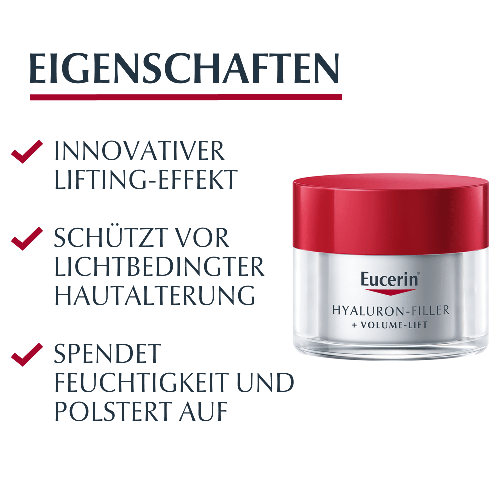 Eucerin HYALURON FILLER + VolumeLift Tagespflege für normale Haut bis Mischhaut Creme  50 ml Creme