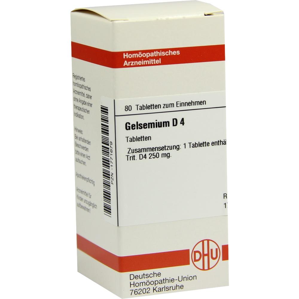 GELSEMIUM D 4 Tabletten 80 St Tabletten
