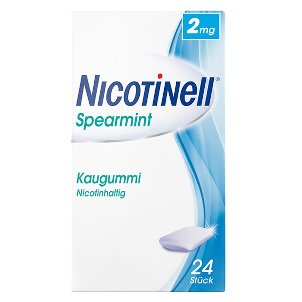 Nicotinell 2mg Spearmint 24 St Kaugummi