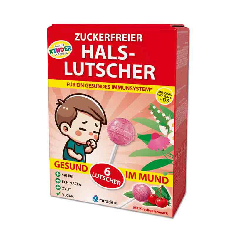 ZUCKERFREIER HALS-LUTSCHER 6 St