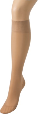 COMPRESSANA Calypso 140den Kniestrümpfe Größe 2 Softbeige silk 2 St