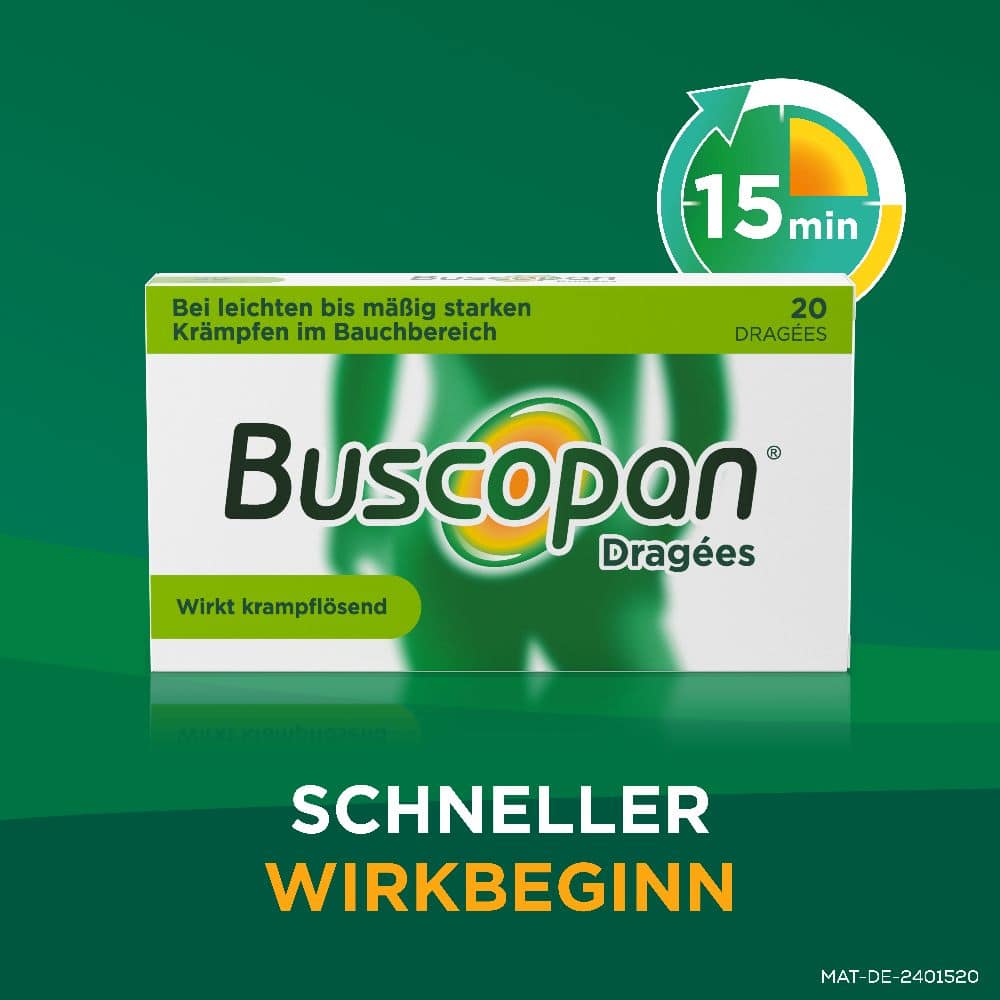 Buscopan Dragees - wirkt krampflösend  60 St Überzogene Tabletten