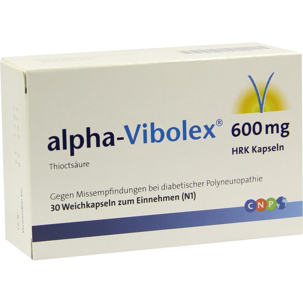 Alpha-Vibolex 600 HRK 30 St Weichkapseln