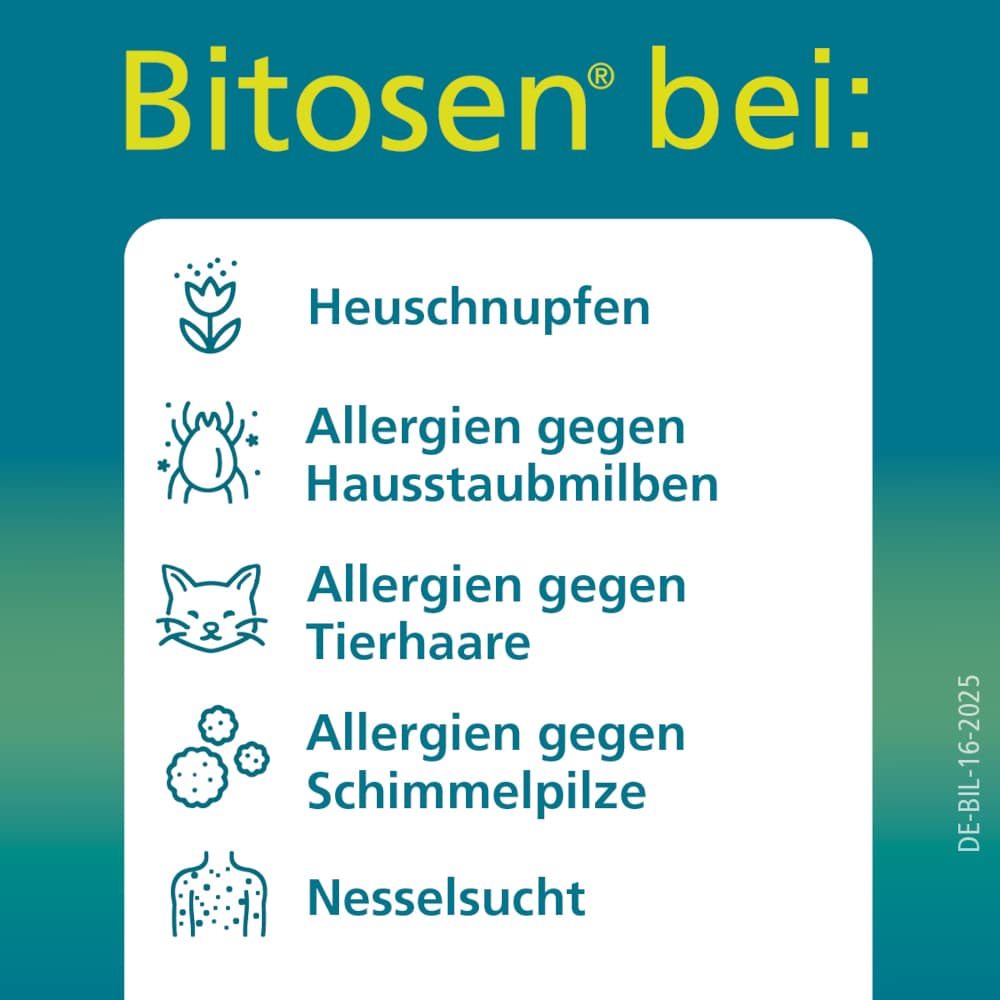 Bitosen 20 mg Antiallergikum 20 St Schmelztabletten