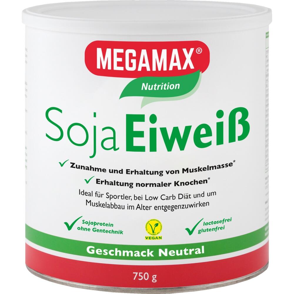 MEGAMAX Nutrition Soja Eiweiß 750 g Pulver