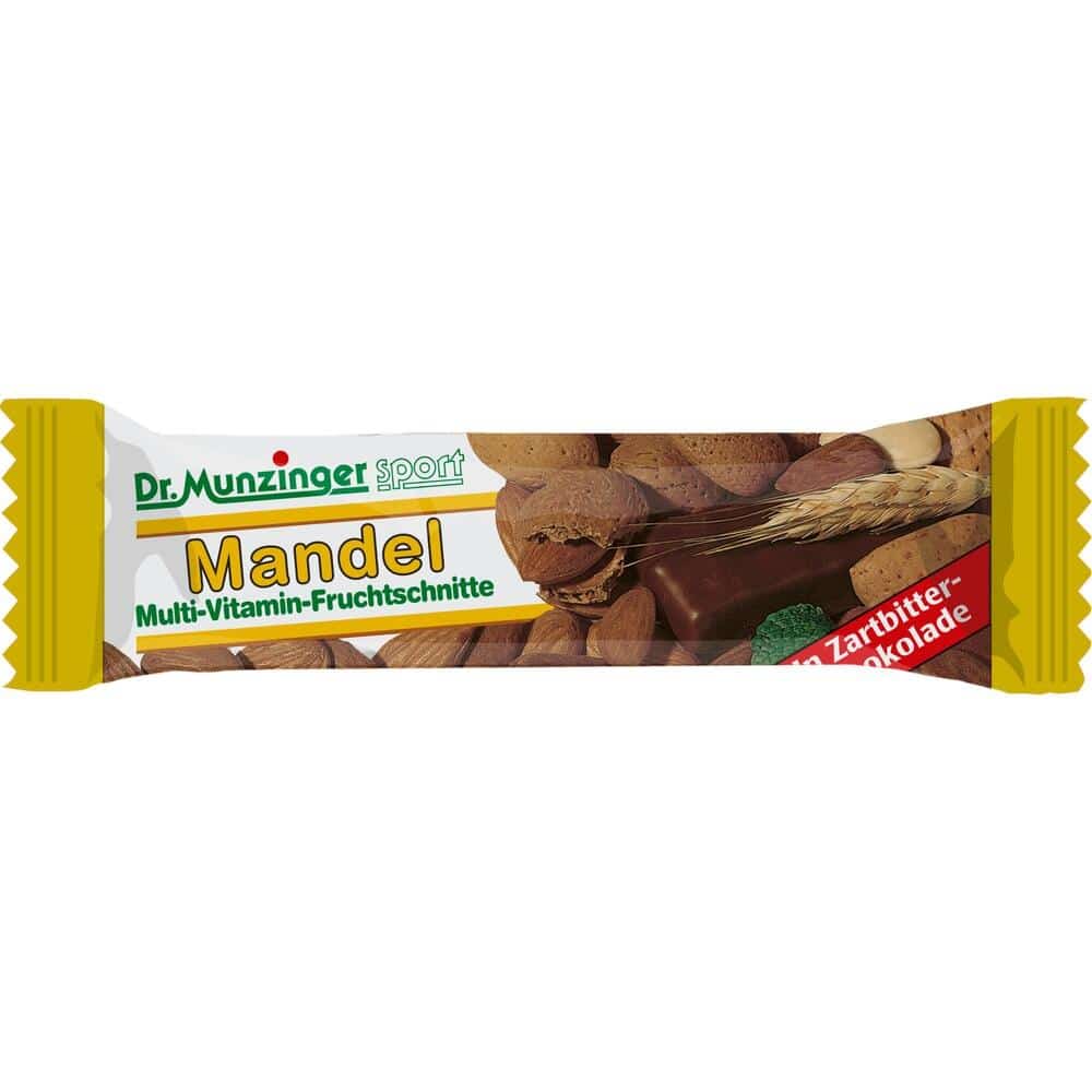 DR.MUNZINGER Fruchtschnitte Mandel schokoliert 40 g