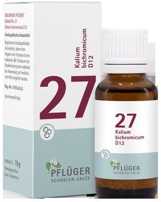 Schüßler-Salz Nr. 27 Kalium bichromicum D12 15 g Globuli