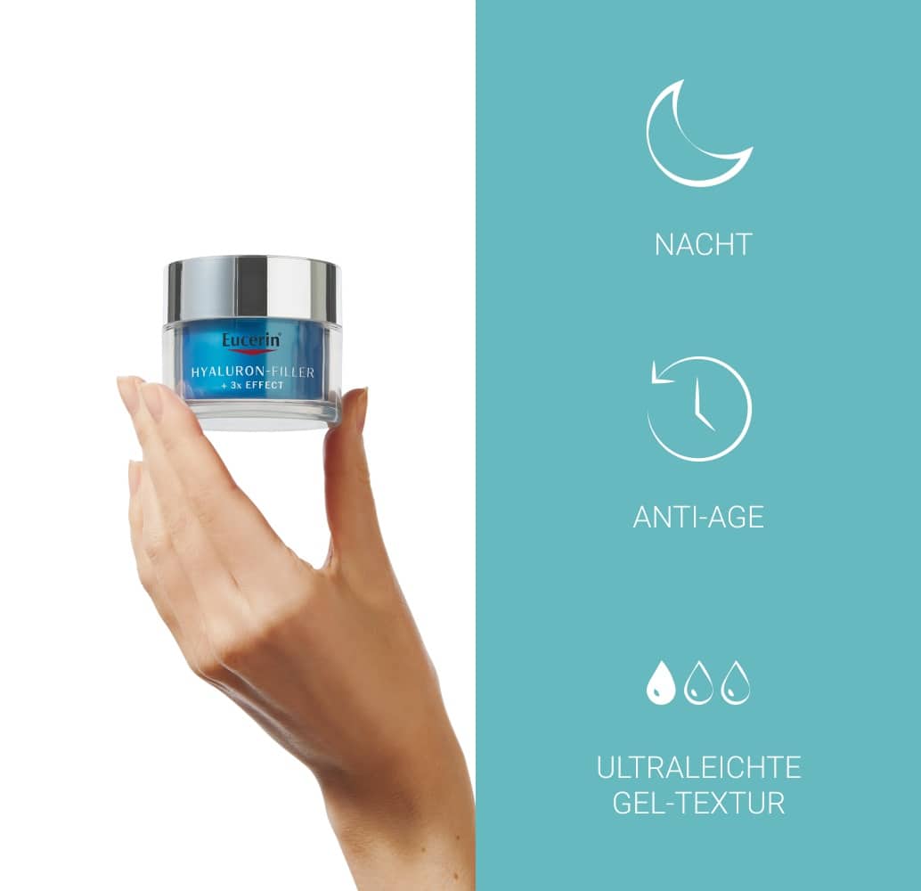 Eucerin HYALURON FILLER + 3x EFFECT FeuchtigkeitsBooster Nacht  50 ml Nachtcreme