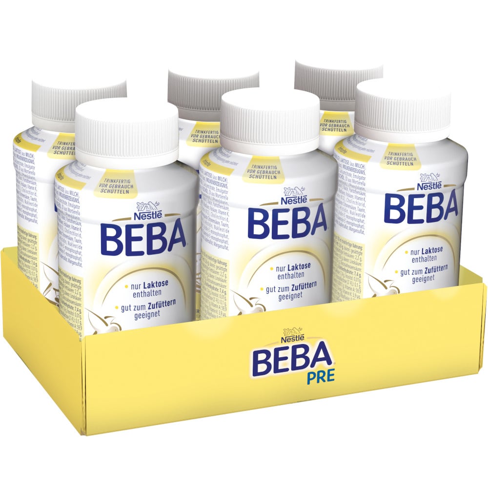 Nestle BEBA PRE ANFANGSMILCH 6X200 ml Flüssigkeit