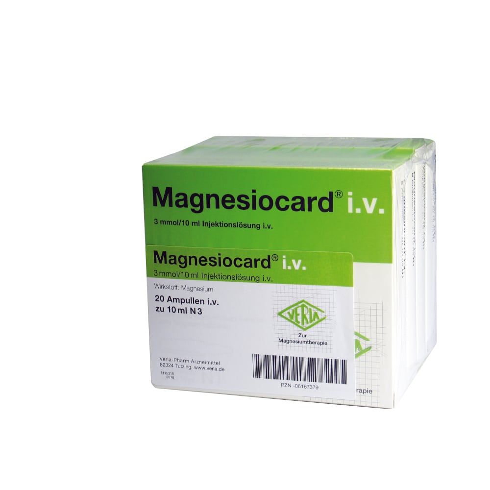 MAGNESIOCARD i.v. Injektionslösung 20X10 ml Injektionslösung