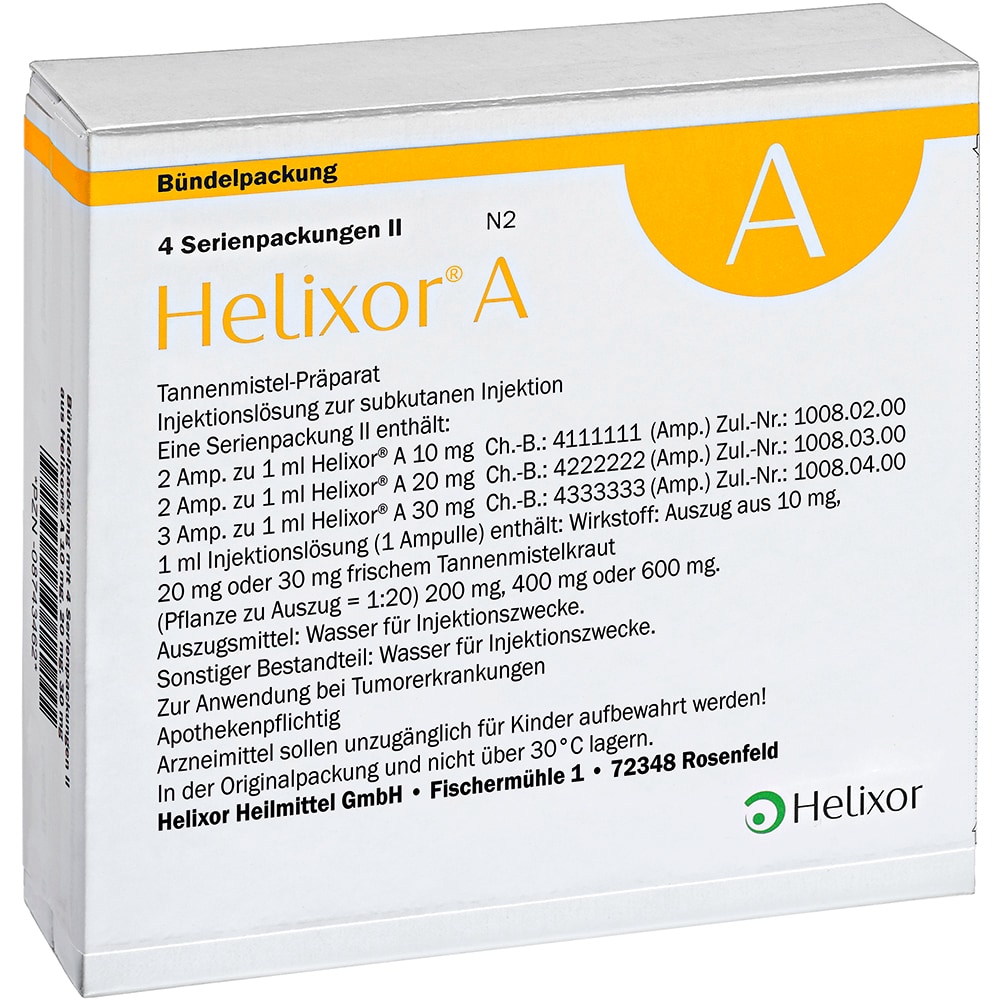 HELIXOR A Serienpackung II Ampullen 4X7 St Ampullen