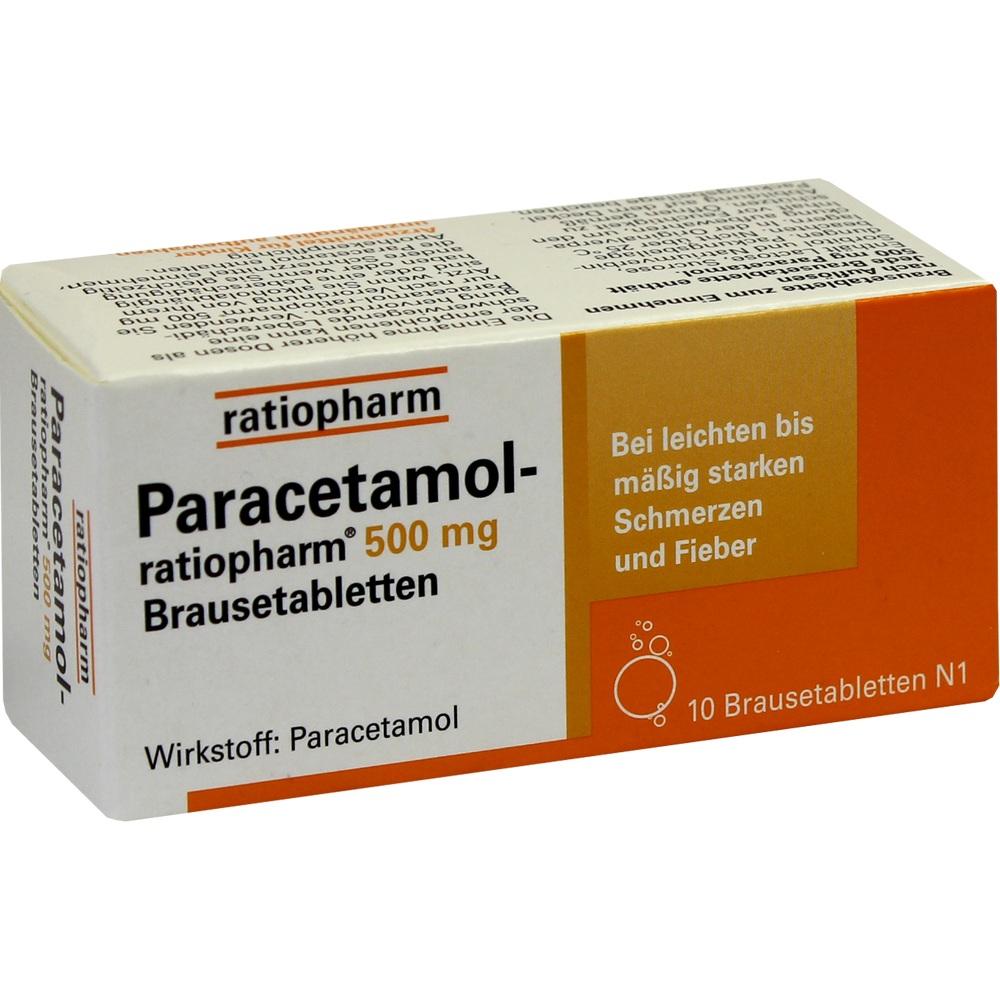 Paracetamol-ratiopharm 500mg 10 St Brausetabletten