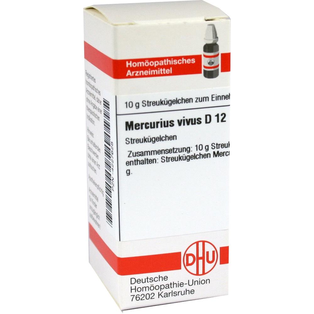 MERCURIUS VIVUS D 12 Globuli 10 g Globuli