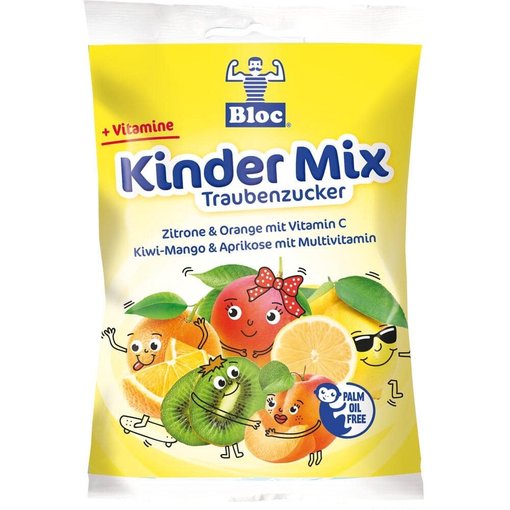 Bloc Kinder Mix Traubenzucker verschiedene Geschmacksrichtungen Beutel 75 g